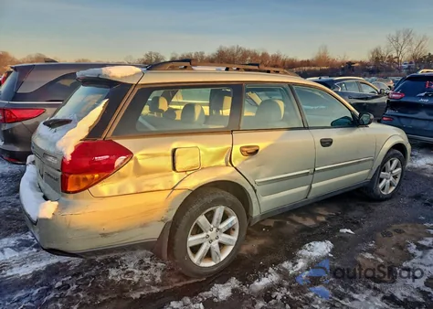 2006 Subaru Legacy Outback 2.5I from USA, damaged, VIN 4S4BP61C267348877